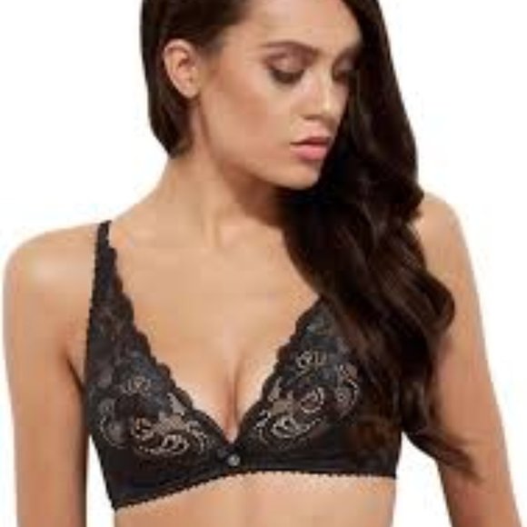 Elegant Black Lace Bra - Picture 1 of 5